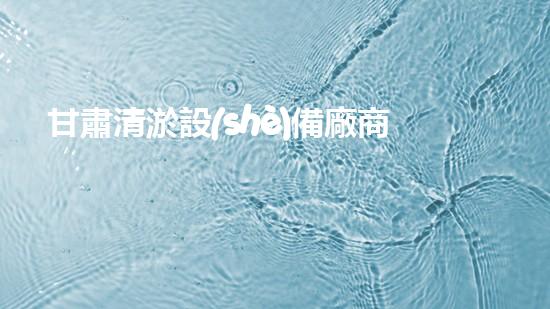 甘肅清淤設(shè)備廠商：突破創(chuàng)新，引領(lǐng)清淤行業(yè)的未來！